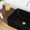 vidaXL Vask 40x30x13 cm keramikk svart
