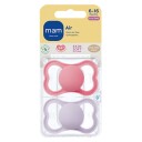 MAM Air Silicone 6-16m Pink 2pcs