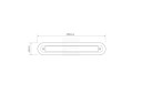 LED Autolamps M235 Ramme enkel sort