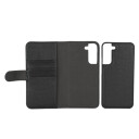 Essentials Avtakbar PU Lommebok for Samsung Galaxy S22+ med 3 Kort - Svart