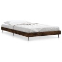 vidaXL Sengeramme røkt eik 90x200 cm konstruert tre
