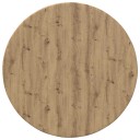 vidaXL Bordplate Ø 50 x 1,5 cm Rund Konstruert tre Artisan eik