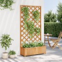 Plantekasse med espalier brun heltre gran