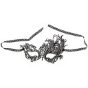 Cottelli Asymmetrical Lace Mask       - Svart