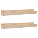 Vegghyller 2 stk 80x12x9 cm heltre furu