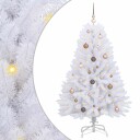 vidaXL Kunstig juletre Hvit 80 x 80 x 150 cm PVC og metall
