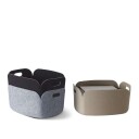 Muuto Restore oppbevaringskurv black melange