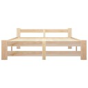 vidaXL Sengeramme heltre furu 120x200 cm