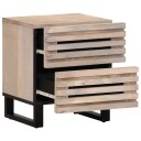  Nattbord 40x34x46 cm heltre bleket mango 377432