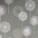Borg Living Tekstil voksduk med akrylbelegg   Flower black   140 cm bred   På metermål