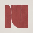 Crimson Curves Plakat Plakat / 40x40cm