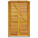 vidaXL Enkelt søppeldunkskur 70x89x117 cm heltre akasie