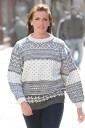 Viking Garn 1206 4 Grå Genser