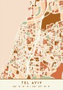 Black Maps Earth Tones 87 Plakat Plakat / 30x40cm