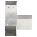 Stolpesko Y form galvanisert metall 71x71 mm