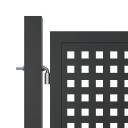 vidaXL Hageport antrasitt 400x175 cm stål