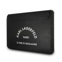 Karl Lagerfeld Karl Lagerfeld Sleeve Klcs133rsgsfbk 13" Black/Black Saffiano Rsg Case