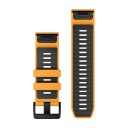 Garmin QuickFit armbånd 26 mm silikon oransje/grafitt