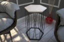 Falan Sidebord 40 cm Sekskant - Grå