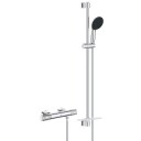 GROHE PRECISION FEEL DUSJTERMOSTAT M/3-SPRAY DUSJSETT 900 MM KROM
