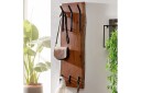 Vegghylle Wohnling Massivt treverk trekanter veggmontert knaggrekke 35X100 cm industriell -