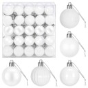 vidaXL Juleballsett 100 stk. Hvit 4 cm Polystyren
