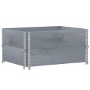 Pallekarmer 2 stk grå 80x60 cm heltre furu