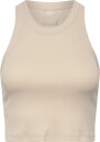 aim´n Ease Ribbed Tank Top   Beige   XL
