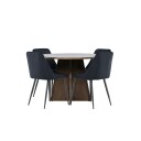 Spisegruppe Venture Home Bootcut Ø110 med 4 stk Night Stoler