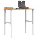  Arbeidsbenk 100x60x 71,5-98  cm heltre bøk rektangulær