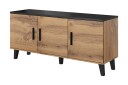 Kommode Dudley 45x150 cm   Natur/Svart