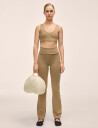 Casall Sublime Folded Flare Pants - Beige - XS