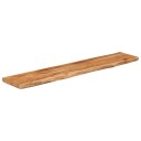  Vegghylle 100x20x3,8 cm rektangulær heltre akasie naturlig kant 8721012090033