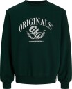 Jack & Jones Jorfrederiksberg Front Sweat Crew Neck   Green   XL