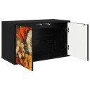 vidaXL Vegghengt TV skap GENNEP 69 x 33 x 40 cm Svart eik