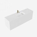 Pulcher Mood 160 Soft - Baderomsmøbel 160x46 cm, Mathvid m/ SolidTec® vask