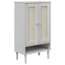  Skoskap SENJA rotting-utseende hvit 59,5x35x107 cm heltre 8721012134669