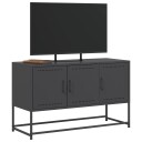  TV-benk svart 100,5x39x60,5 cm stål 846476