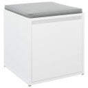 vidaXL Oppbevaringsskap hvit 40,5x40x40 cm konstruert tre