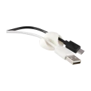 Eletra Cable Clip for 2 Cable 6 pack wh