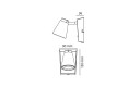 SG Zoom Square m/ dimmer Matt hvit 6W LED 2700K