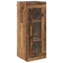 Veggskap Gamle tre 34,5 x 34 x 90 cm Sponplater og glass