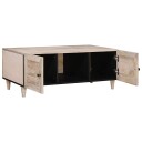vidaXL Kaffebord med hylle med dør Beige 100 x 54 x 40 cm heltre mango