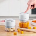 Mikamax Oppladbar Matprosessor 0.3L Sølv med 2 Beholdere