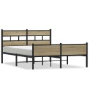  Sengeramme uten madrass sonoma eik 140x200 cm konstruert tre 8721158378804