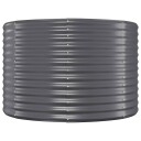 vidaXL Plantekasse pulverlakkert stål 175x100x68 cm antrasitt