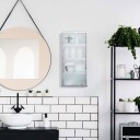 Medisinskap med låsbar glassdør – 4 rom