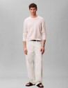 Calvin Klein Ls Linen Blend Crew Swtr 12Gg Cream XL