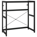 vidaXL Badehylle svart 79x38x83 cm jern