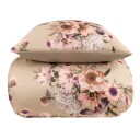 ByBorg Sateng sengesett - Digitalprint - 150x210 cm - Sand flower - Excellent By Borg